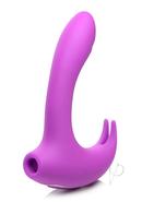 Shegasm Lux Rocker Silicone Rechargeable 12x Pulsing Rabbit...
