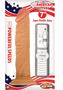 Real Skin All American Whoppers Vibrating Dildo 7in - Vanilla