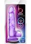 B Yours Sweet N` Hard 4 Dildo With Balls 7.75in - Purple