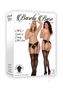 Barely Bare All-in-one Garter And Panty - Plus Size - Black