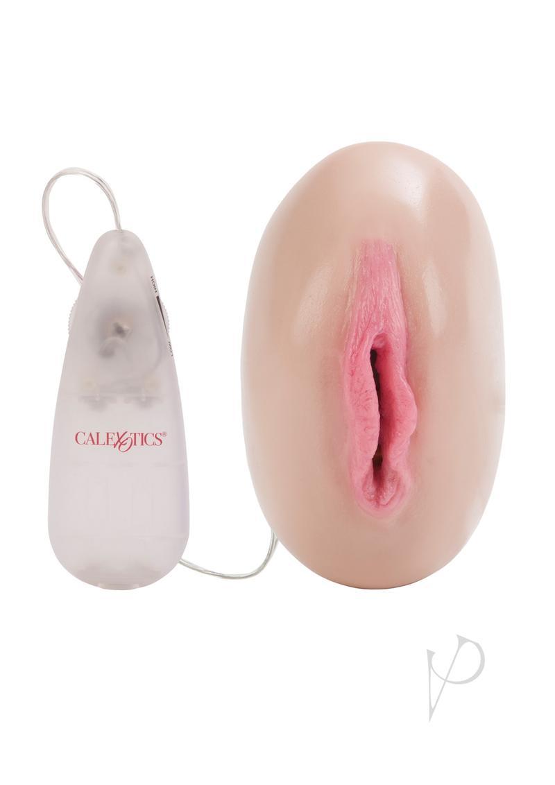 Sultry Vibro Vibrating Masturbator With Bullet And Remote Control - Pussy - Vanilla